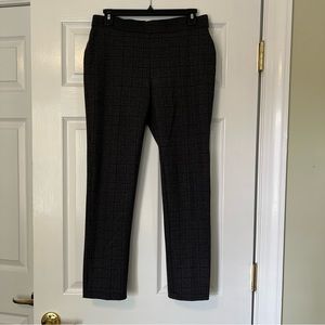 Rafaella Comfort pull on plaid pants grey S